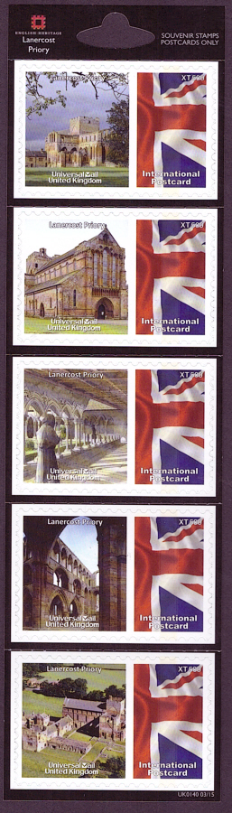 (image for) UK0140 Lanercost Priory Universal Mail Stamps Dated: 03/15